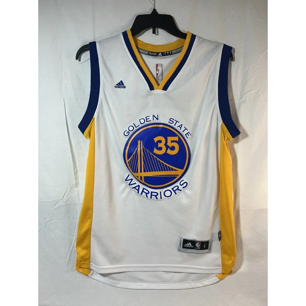Adidas Kevin Durant Golden State Warriors Swingman Jersey Mens Size L +2 Long - Picture 1 of 4
